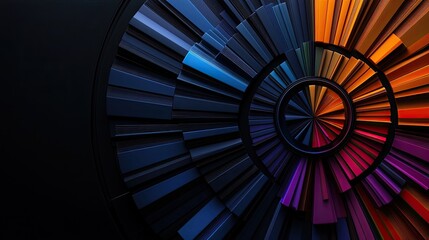 Aufkleber - Dynamic colorful design patterns digital art studio abstract visualization modern environment artistic perspective