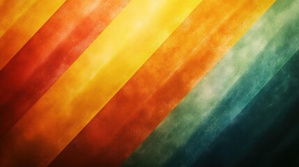 Fototapete - Colorful abstract background with diagonal stripes featuring warm and cool tones in vibrant hues. Generative AI