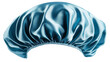 © ArtBox - Hair bonnet for sleeping, blue satin style, protects hair,, isolated on transparent background