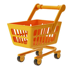 3d realistic shopping cart