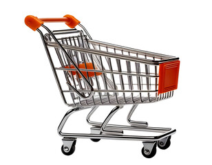 shopping cart isolated on transparent background