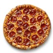© nsit0108 - Round, freshly baked pepperoni pizza showing golden crust, tomato sauce, melted cheese, and savory pepperoni slices