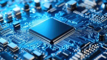 Poster - Central Processing Unit on Circuit Board Technology