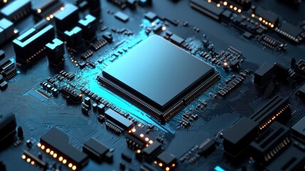 Poster - Central Processing Unit Integrated On Circuit Board