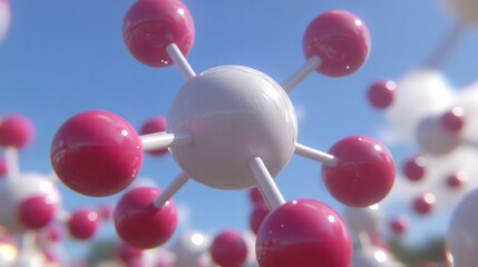 Poster - Genetics evolution depicted in a 3D stock illustration