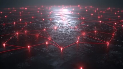 Poster - Visual depiction of Big Data featuring a 3D flowing data stream. Representation of Information Waves and a Global Database. Neural networks intertwined with stock data on an abstract tech background
