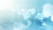 © Awais - Light blue background with a digital world map and global network connections, representing the concept of international business or connectivity