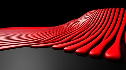 Poster - A big data funnel visualized through an abstract 3D illustration. The design incorporates a technology neural network background adorned with waves, dots, and intertwining lines, highlighting the