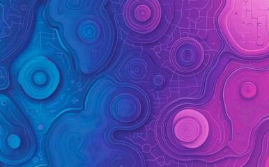 Poster - A 3D abstraction showing lines and rays on a wavy surface, representing cyber field information flow