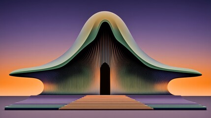 Poster - wooden house