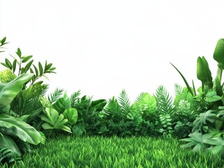 Wall Mural - Lawn for showcasing products with a transparent background