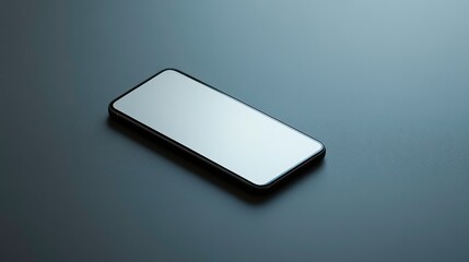 Aufkleber - Smartphone with blank screen on dark background.