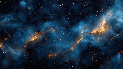 Wall Mural - Cosmic Nebula with Glowing Stars and Celestial Dust