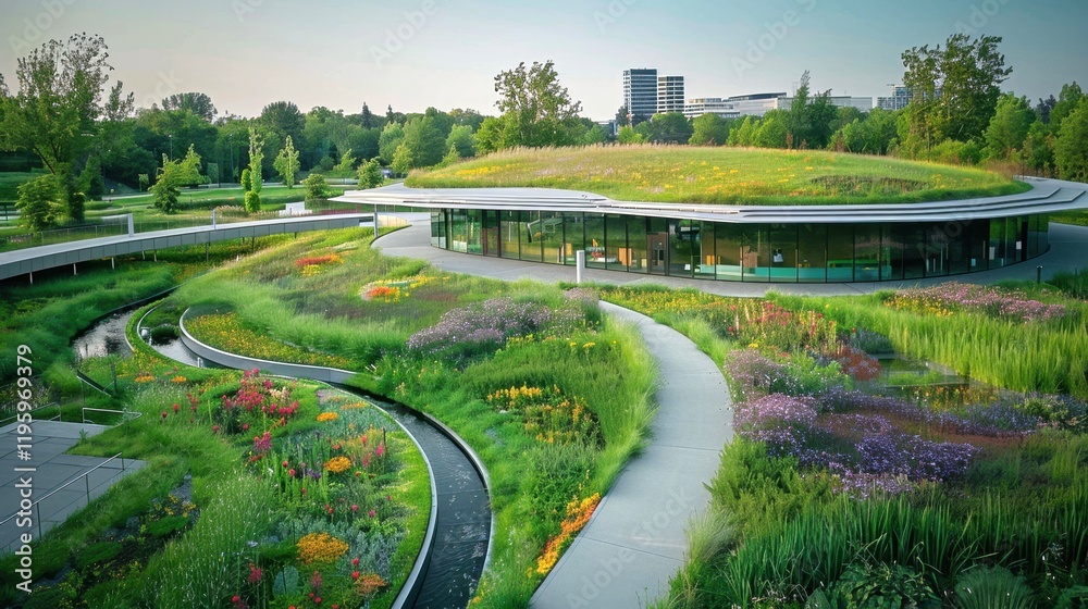 View of Green Roof Systems: Sustainable roof designs with plants that enhance ...