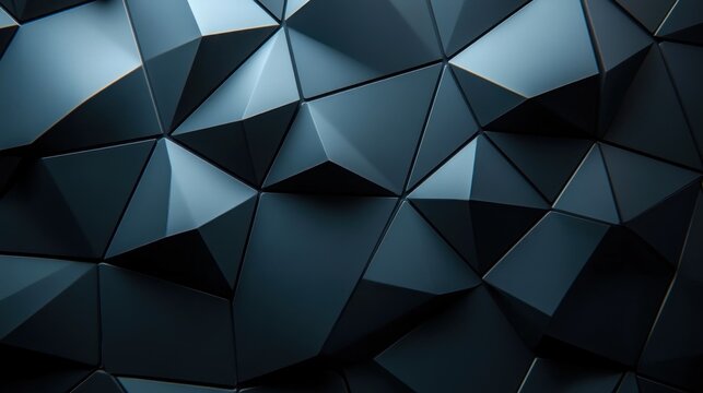 Abstract Dark Triangular Geometric Pattern