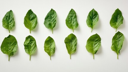 Canvas Print - Green Leaves Pattern