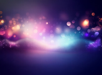 Wall Mural - a vibrant, abstract background featuring a swirling blend of colorful bokeh lights and glittering du