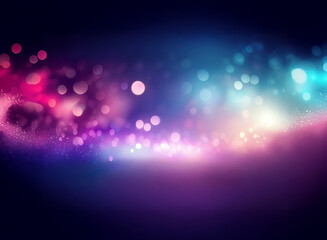 Wall Mural - abstract image of swirling, vibrant bokeh lights. pink, purple, and blue hues create a dreamy, ether