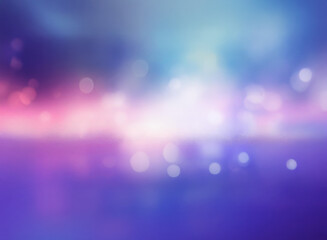 Wall Mural - dreamlike abstract background with soft, blurred lights in shades of purple, pink, and blue, evoking