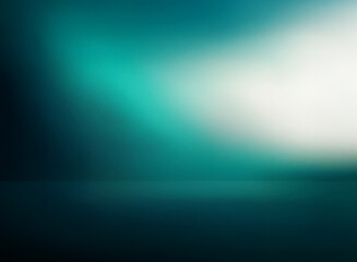 Abstract teal and white gradient background.  Soft, blurred effect creates a tranquil, moody atmosphere.  Ideal for product displays or presentations.