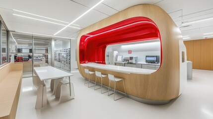Poster - A modern innovation lab with cutting-edge equipment for RD.