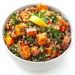 Wall Mural - quinoa mixed with roasted sweet potatoes