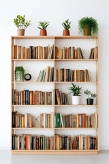 Sticker - Minimal bookshelf furniture bookcase organization.