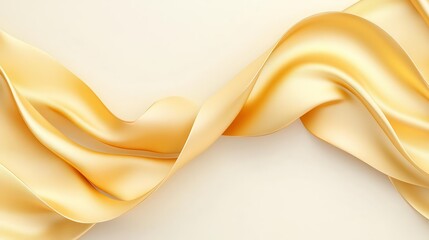 Poster - Gold-tinted abstract 3D spiral design, futuristic and striking, perfect for modern branding.