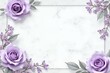 © Max Buddy - A soft lavender and silver floral wedding invitation template