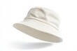 © Solo - Off-white bucket hat, isolated on white background.