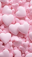 Poster - Aesthetic hearts wallpaper confectionery backgrounds candy.