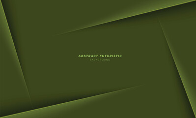 Wall Mural - green abstract paper design desktop background. vector illustration.