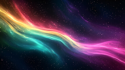 the aurora borealis shimmers and waves gracefully across the night sky