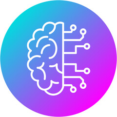 Sticker - Artificial Intelligence Icon