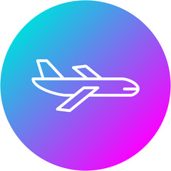 Poster - Commercial Plane Icon