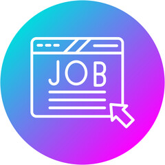 Wall Mural - Job Posting Icon