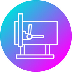 Wall Mural - Drafting Machine Icon