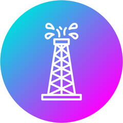 Sticker - Oil Tower Icon