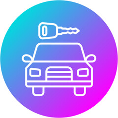 Sticker - Car Rental Icon