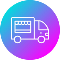 Sticker - Food Truck Icon