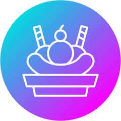 Sticker - Banana Split Icon