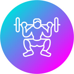 Sticker - Powerlifting Icon