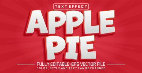 Poster - Apple pie font Text effect editable