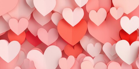 Wall Mural - heartfelt background: a captivating abstract background featuring a multitude of delicately crafted 