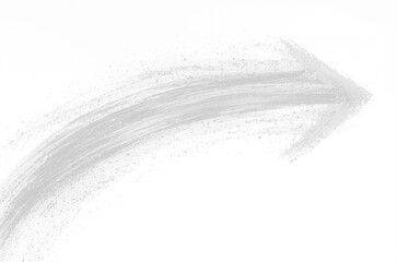 Aufkleber - dynamic black and white image features curved arrow outlined with faint brush lines, creating sense of motion and direction. textured background adds depth and contrast