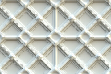 Poster - Sophisticated classical 3d pattern. Ancient ornament. Background image. Created with Generative AI technology.