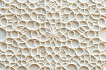 Poster - Sophisticated classical 3d pattern. Ancient ornament. Background image. Created with Generative AI technology.
