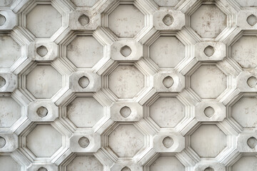Poster - Sophisticated classical 3d pattern. Ancient ornament. Background image. Created with Generative AI technology.
