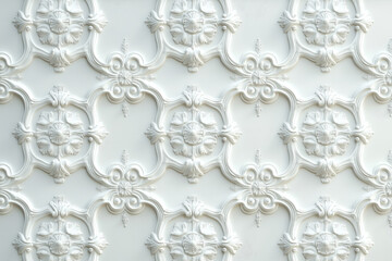 Poster - Sophisticated classical 3d pattern. Ancient ornament. Background image. Created with Generative AI technology.