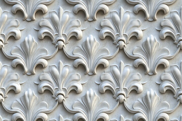 Poster - Sophisticated classical 3d pattern. Ancient ornament. Background image. Created with Generative AI technology.
